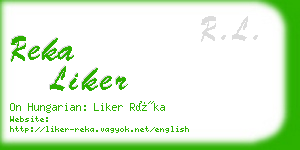 reka liker business card